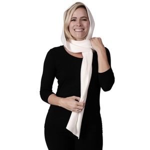 Le Moda Women's Fleece Hooded Wraparound Scarf